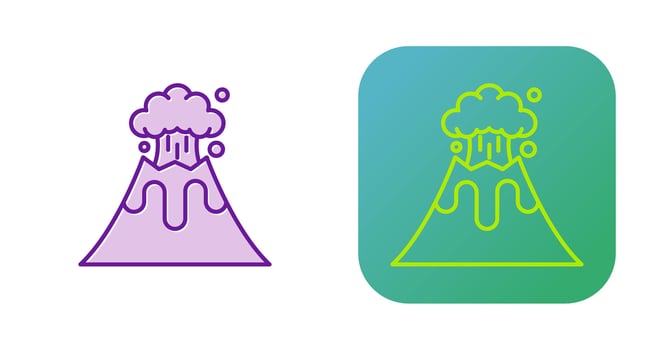 Volcano Vector Icon