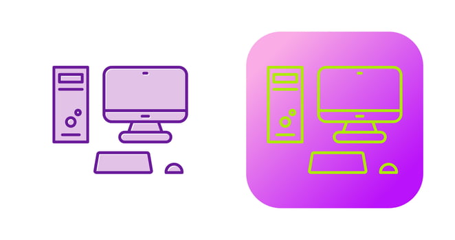 Computer Vector Icon