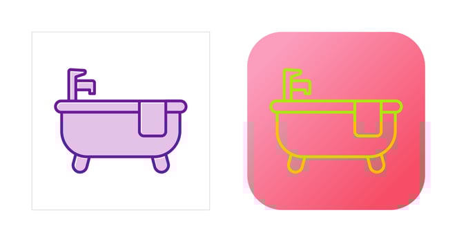 Bathtub Vector Icon