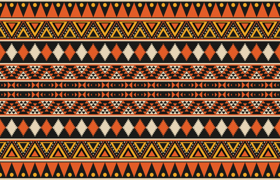 Ethnic abstract ikat art. Aztec ornament print. geometric ethnic pattern seamless  color oriental.  Design for background ,curtain, carpet, wallpaper, clothing, wrapping, Batik, vector illustration.