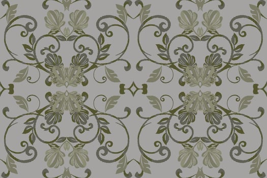 Floral vintage seamless pattern for retro wallpapers. Enchanted Vintage Flowers. Arts and Crafts movement inspired. Design for wrapping paper, wallpaper, fabrics and fashion clothes. Ikat pattern. vector