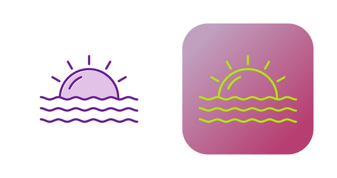 Sunset Vector Icon