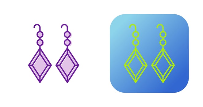 Earrings Vector Icon