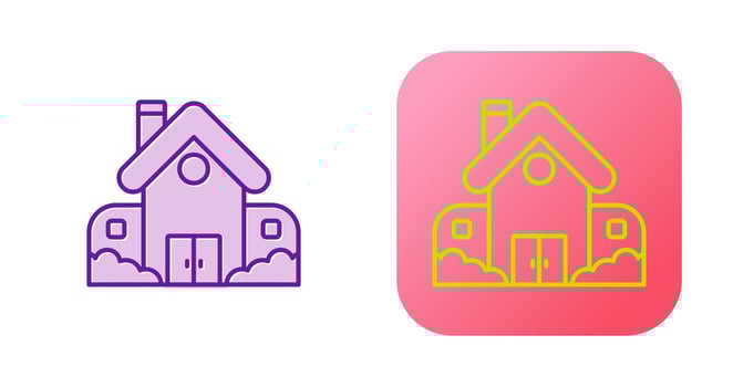 Retirement Home Vector Icon