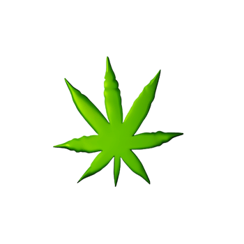cannabis 3d rendering icon illustration png