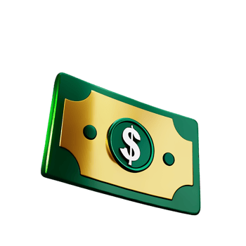 cash 3d rendering icon illustration png
