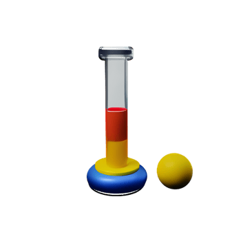 chemistry 3d rendering icon illustration png