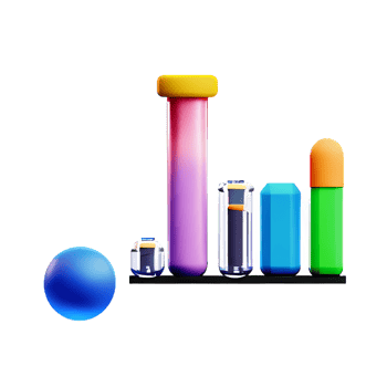 chemistry 3d rendering icon illustration png