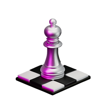 chess 3d rendering icon illustration png