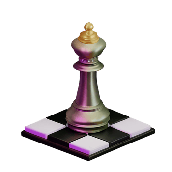 chess 3d rendering icon illustration png