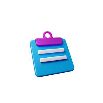 document 3d rendering icon illustration png
