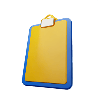 document 3d rendering icon illustration png