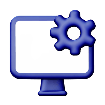 gear 3d rendering icon illustration comma separated, no special characters png