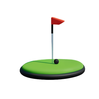 golf 3d rendering icon illustration png