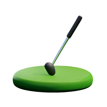 golf 3d rendering icon illustration png