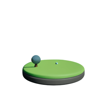 golf 3d rendering icon illustration png