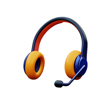 headphones 3d rendering icon illustration png