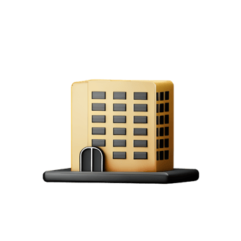 hotel 3d rendering icon illustration png