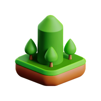 jungle 3d rendering icon illustration png