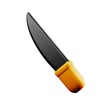 knife 3d rendering icon illustration png