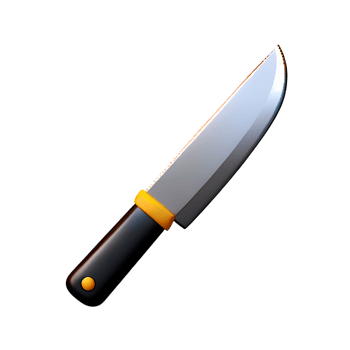 knife 3d rendering icon illustration png
