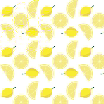 seamless pattern with lemons wallpaper background vector