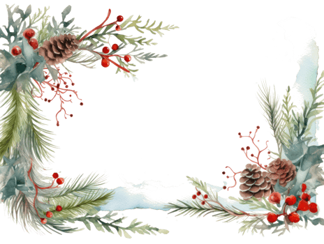 Christmas background with hollly leaves png