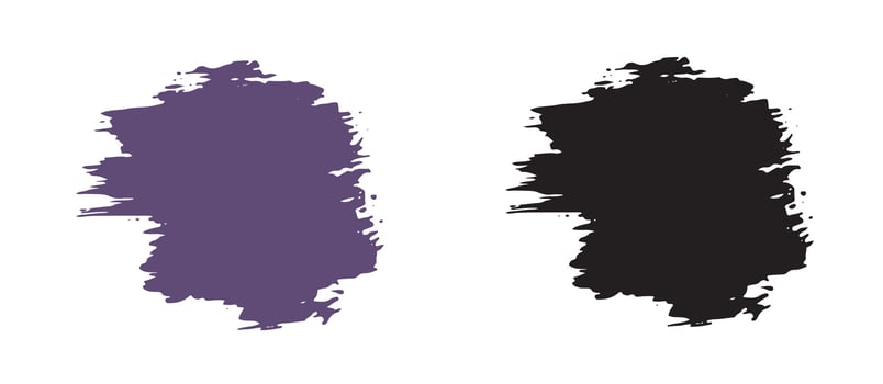 Paint brush stroke template collection vector