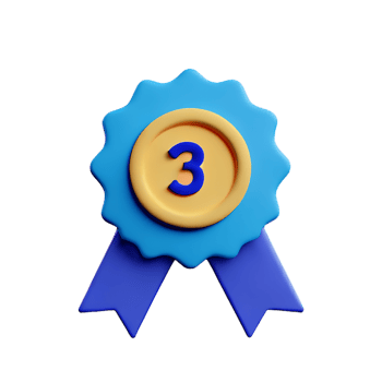 medal 3d rendering icon illustration png