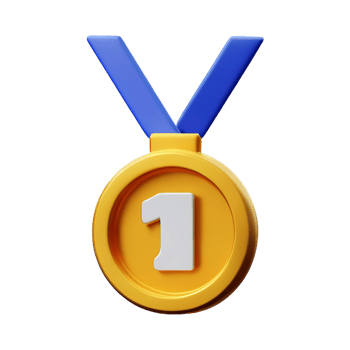 medal 3d rendering icon illustration png