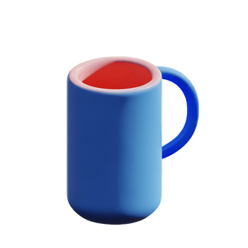 mug 3d rendering icon illustration png