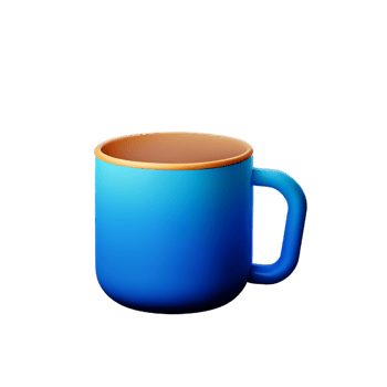 mug 3d rendering icon illustration png