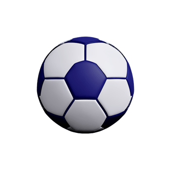soccer ball 3d rendering icon illustration png