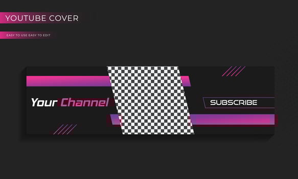 Social media banner and cover art template vector
