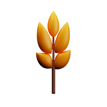 wheat 3d rendering icon illustration png
