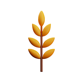 wheat 3d rendering icon illustration png