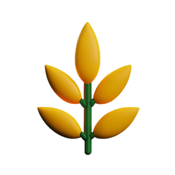 wheat 3d rendering icon illustration png