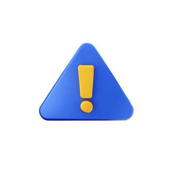 warning 3d rendering icon illustration png