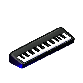 piano 3d rendering icon illustration png