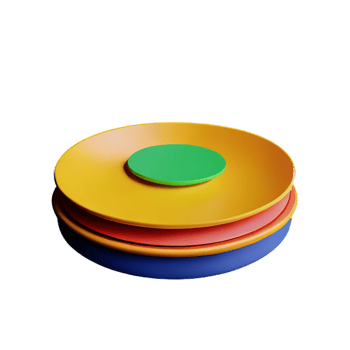 plate 3d rendering icon illustration png