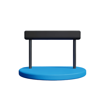 stage 3d rendering icon illustration png