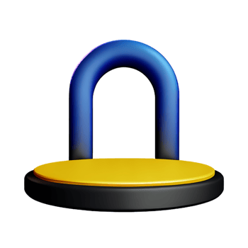 stage 3d rendering icon illustration png