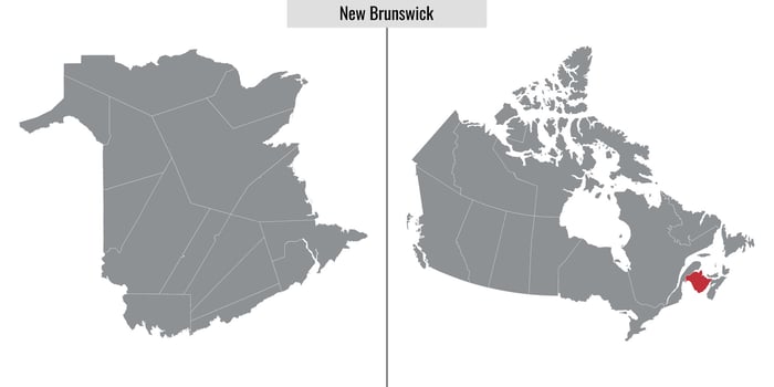 map province of Canada vector
