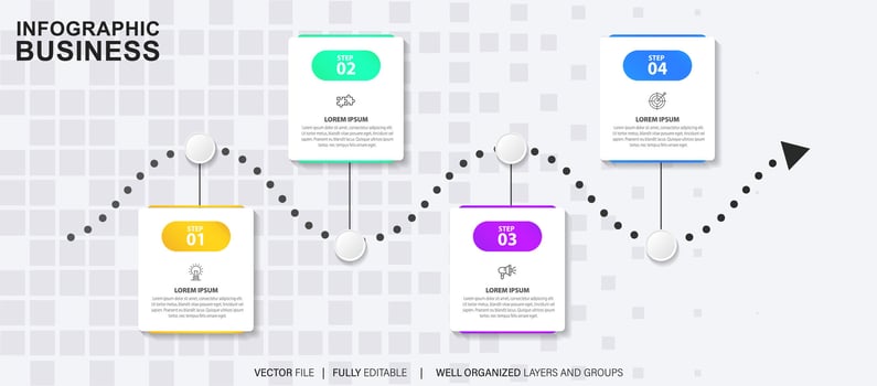 Vector abstract element timeline infographics.
