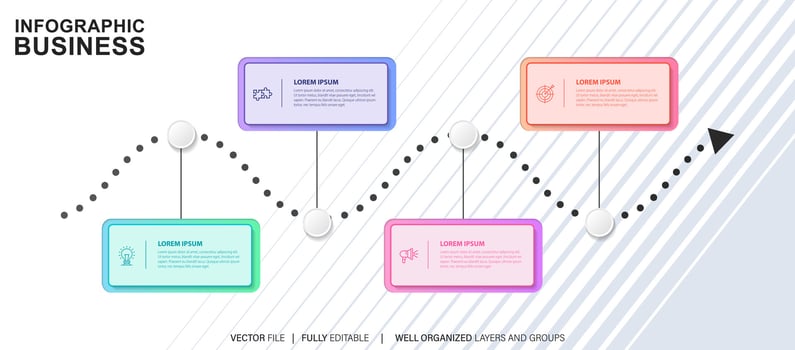 Business road map timeline infographic icons designed for abstract background template milestone element modern diagram process technology digital marketing data presentation chart Vector illustration