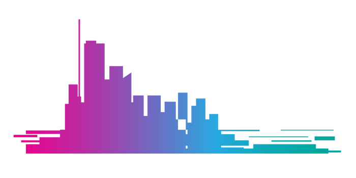 Colorful cityscape, City skyline png