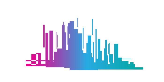 Colorful cityscape, City skyline png