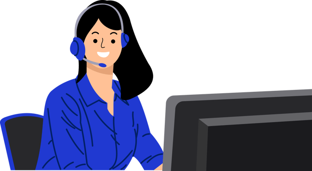 woman customer service talking through headset png