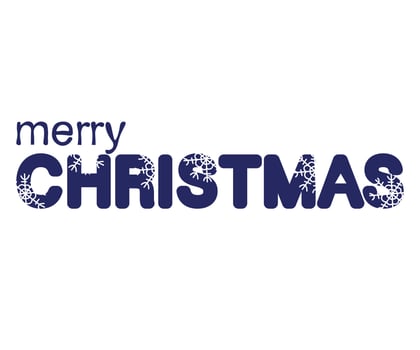 lettering merry christmas vector