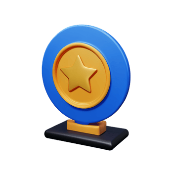 award 3d rendering icon illustration png